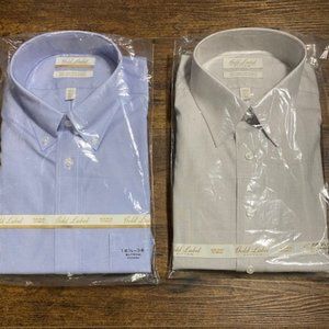 NEW Gold Label Roundtree & Yorke Dress Shirts NON IRON EZ WASH (NWT)